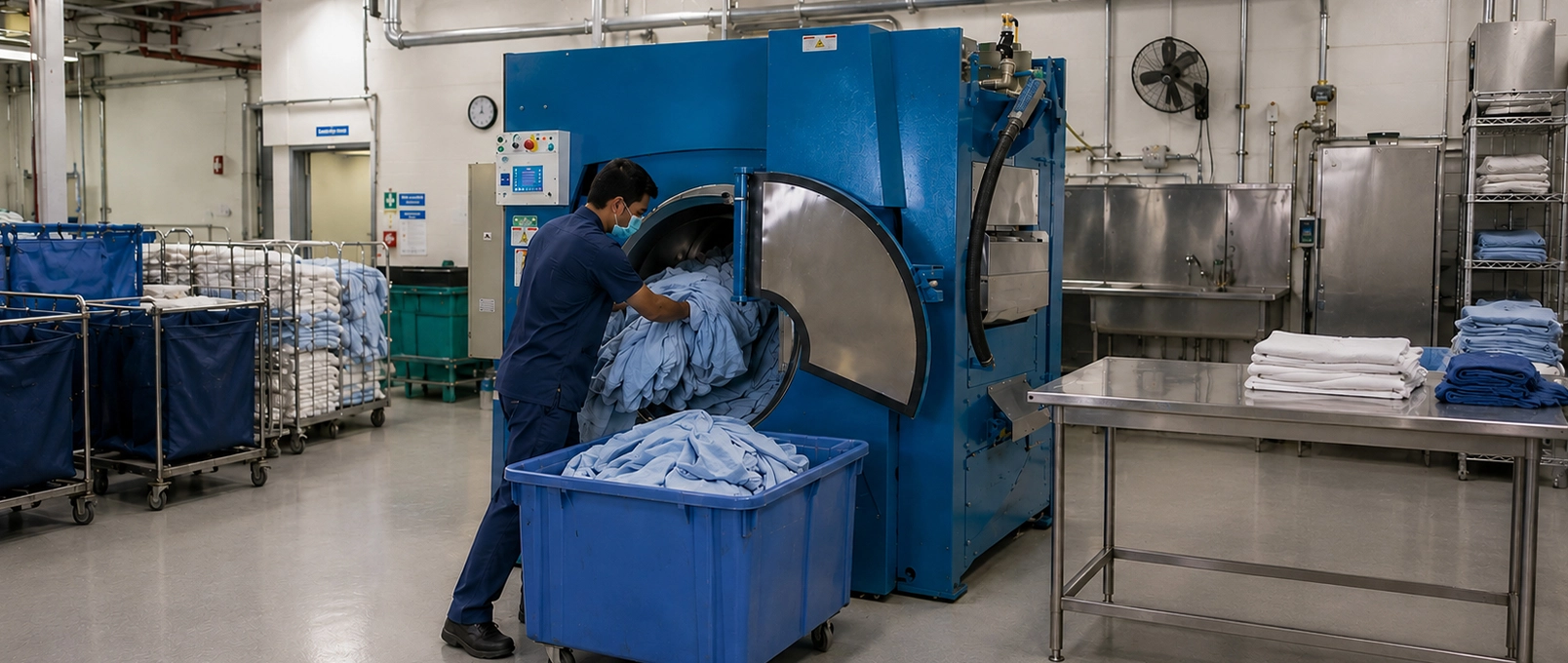 Why Barrier Washer Extractors Are Non-Negotiable for Hospital Laundry Facilities
