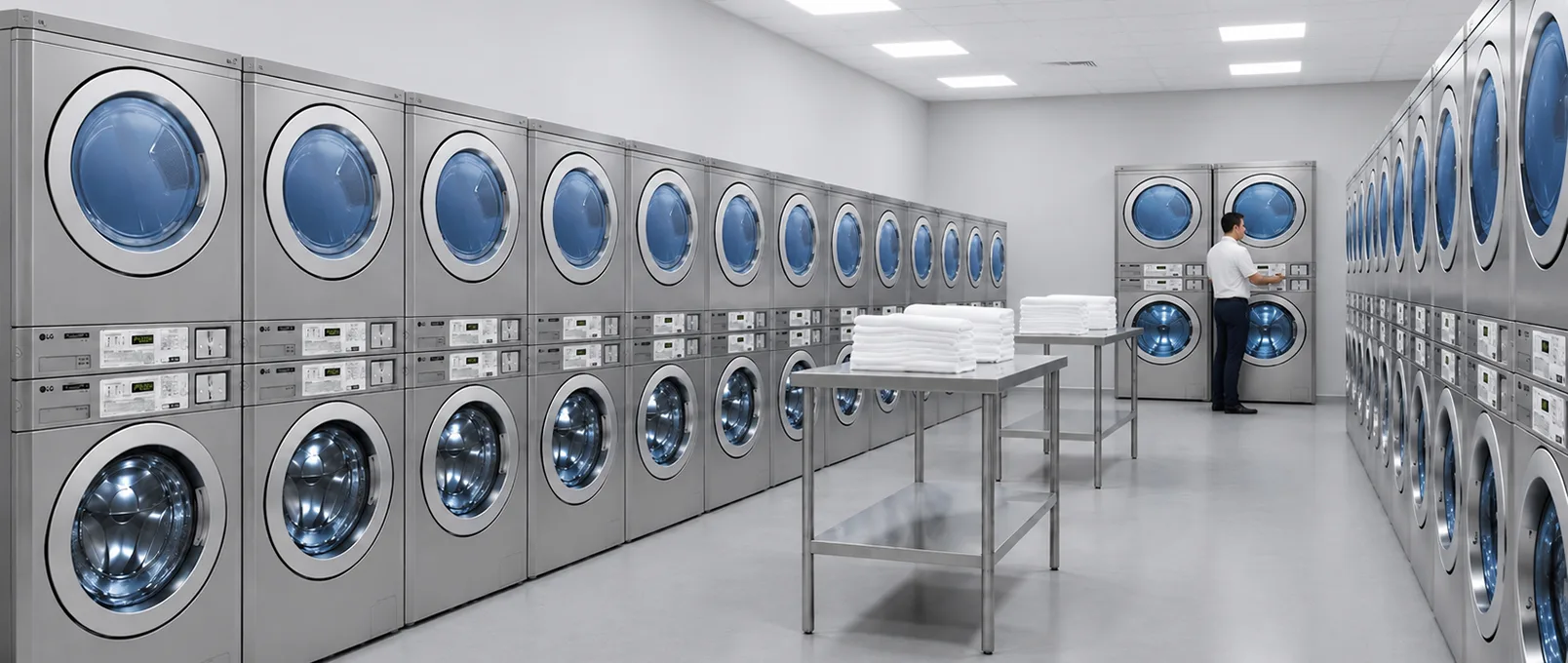 Stackable Washer and Dryer for Space-Constrained Commercial Laundries: Is It Worth It?