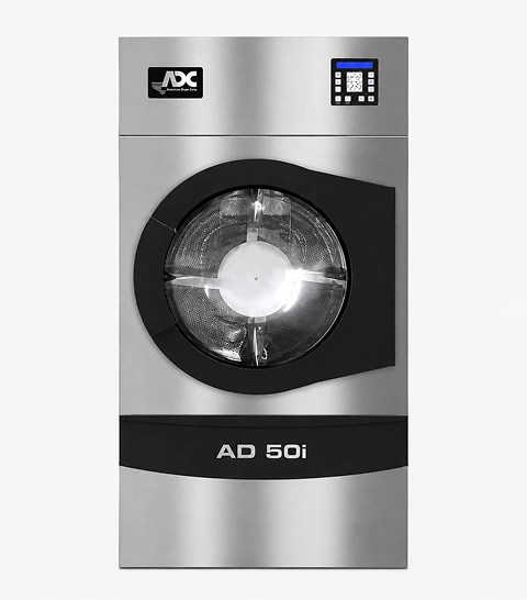 ADC AD-120i 120 lb capacity industrial OPL dryer with stainless steel front and IMC control panel