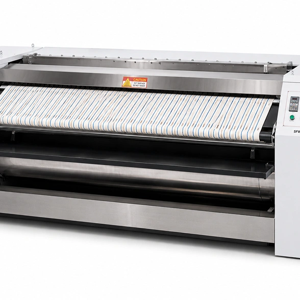 Supershine SFW/224/S industrial twin-roll steam heated flatwork ironer 600mm rolls 3000mm width