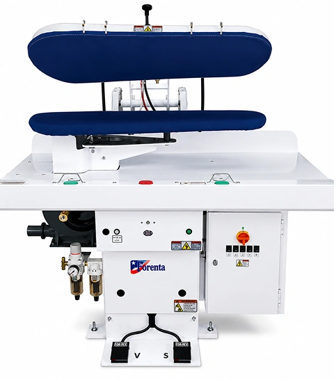 Forenta 421/461SL self-contained utility press with integrated boiler and vacuum system front view