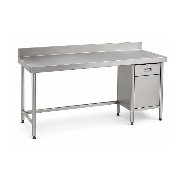 Supershine 16 SWG SS 304 wet linen trolley L900 x W600 x H800mm with 2-inch drain valve and heavy clamp castors