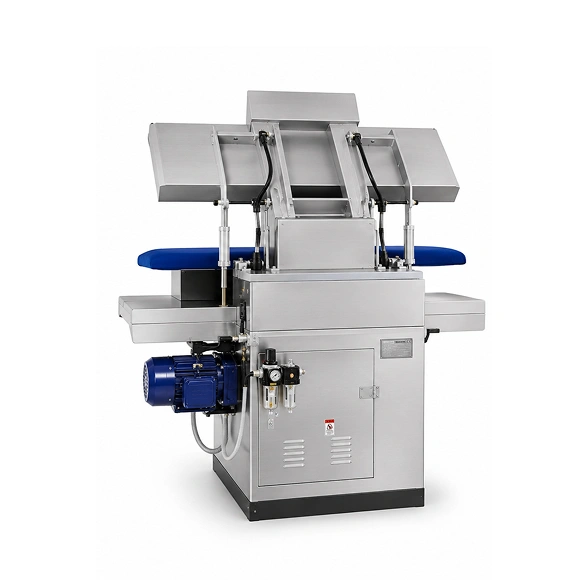 Supershine SFB 30 flat bed press head and buck detail