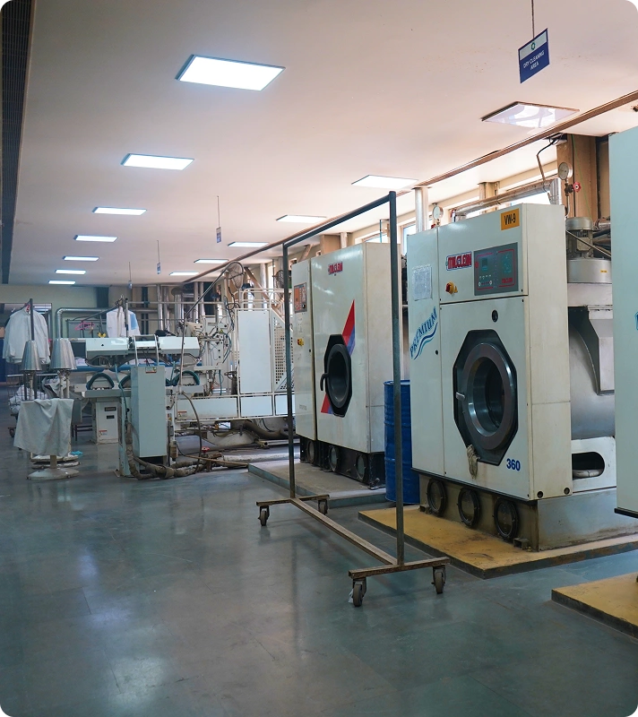 Central Linen Park Bhiwadi Italclean Premium Dry Cleaning Machines And Garment Finishing Equipment Installed By Supershine